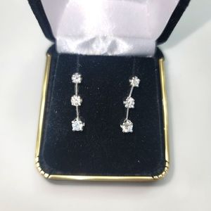 Brand new diamond earrings